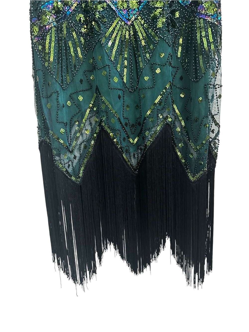 ✨ Metme 1920s Art Deco Sequined Flapper Cocktail Dress ✨ - Picture 4 of 7